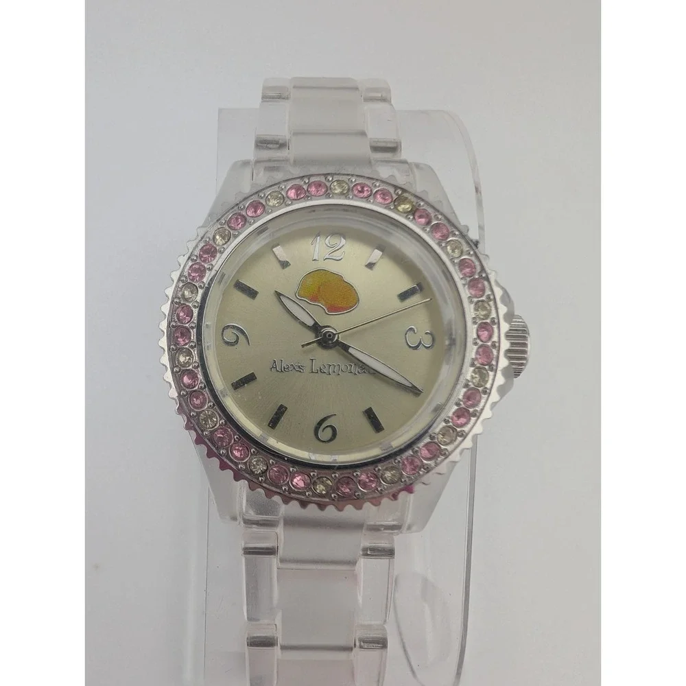 Alex's‎ Lemonade Stand by ElyseRyan Watch Women Clear Band- New Battery